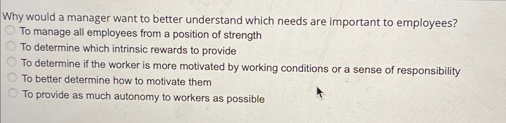 Solved Why would a manager want to better understand which | Chegg.com