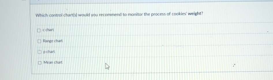 Solved Which control chart(s) ﻿would you recommend to | Chegg.com
