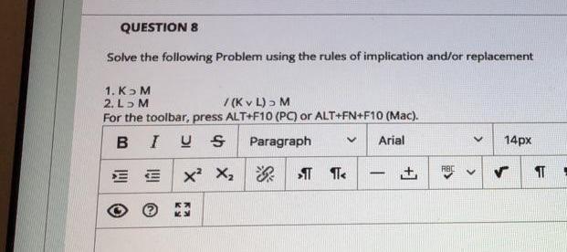 Solved QUESTION 8 Solve the following Problem using the | Chegg.com