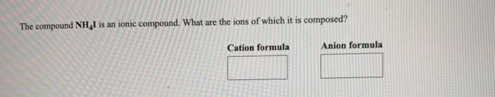 Solved The Compound KBr Is An Ionic Compound. What Are Th