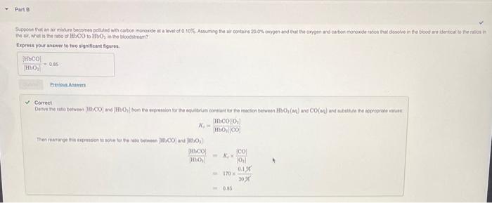 Solved Carban monoxide replaces oxygon in oxygenated | Chegg.com