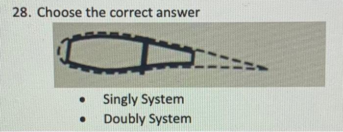 Solved 28. Choose the correct answer Singly System Doubly | Chegg.com