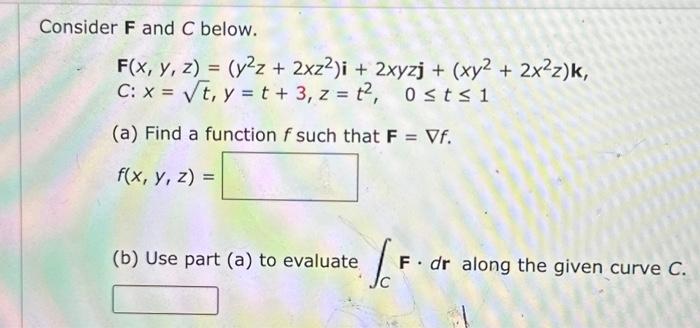 Solved Consider F and C below. | Chegg.com