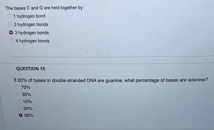 Solved If Of Bases In Double Stranded Dna Are Cytosine Chegg Com