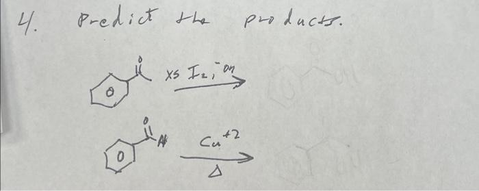 Solved 4. Predict The Products. | Chegg.com