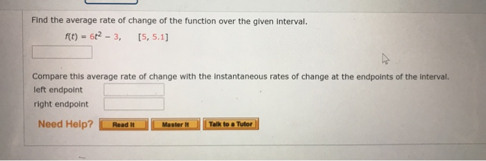 Solved Find the average rate of change of the function over | Chegg.com