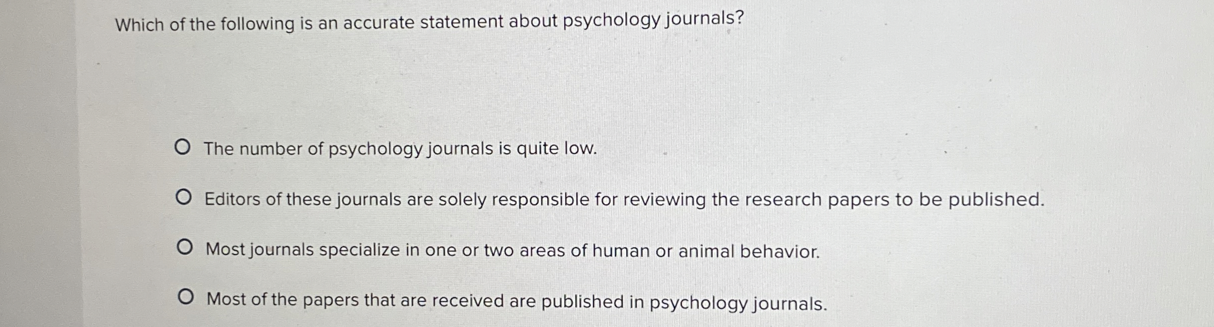 Solved Which of the following is an accurate statement about | Chegg.com