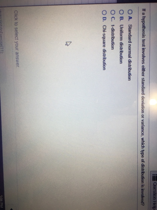 Solved Question Help If a hypothesis test involves either | Chegg.com