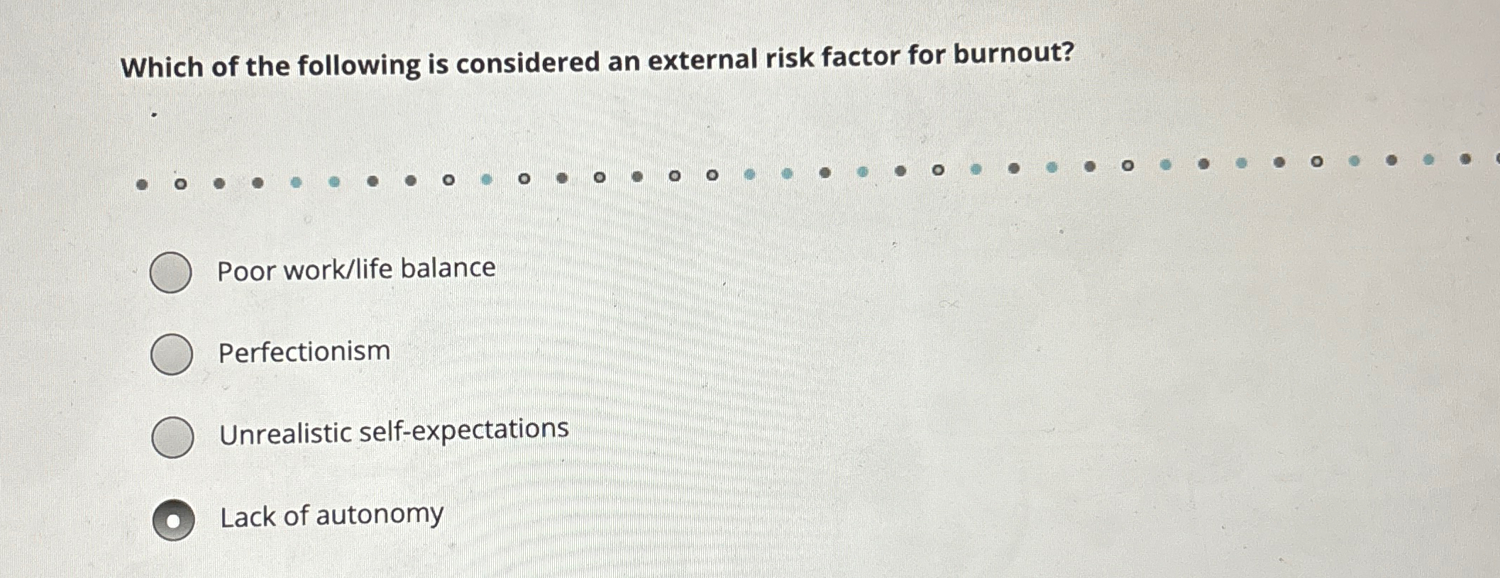 Solved Which of the following is considered an external risk | Chegg.com