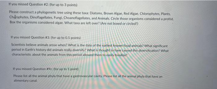 Solved If you missed Question #2: (for up to 3 points) | Chegg.com