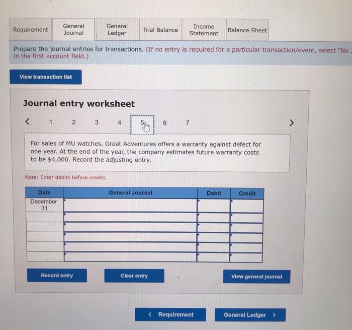 Solved Prepare the journal entries for transactions. (If no | Chegg.com
