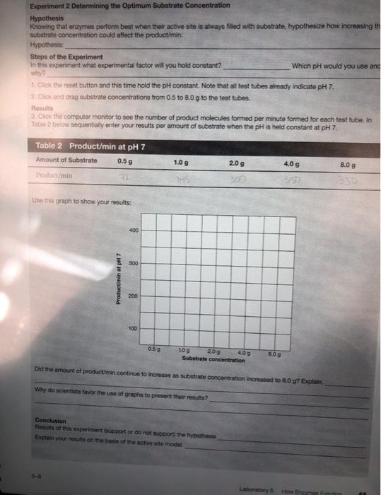 Virtual Lab EnzymeControlled Reactions A Virtual