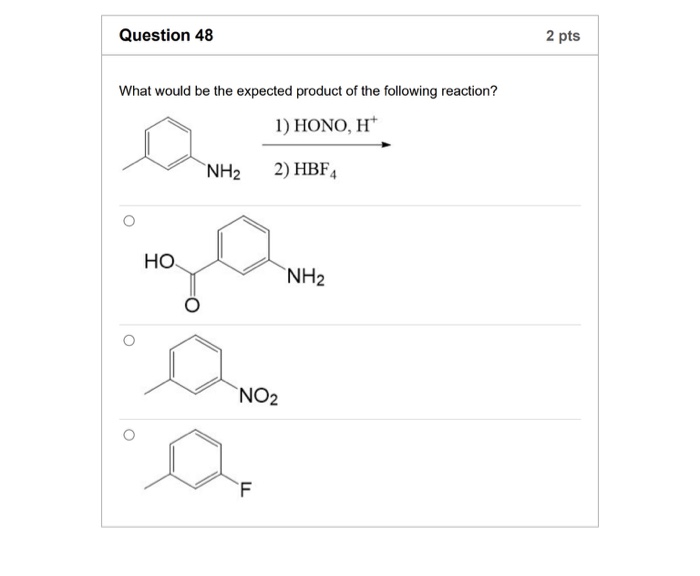 Solved Question 46 2 Pts What Would Be The Expected Produ Chegg Com