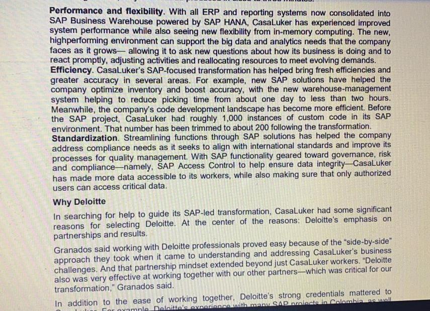 Solved Please explain according to ERP Implementation | Chegg.com