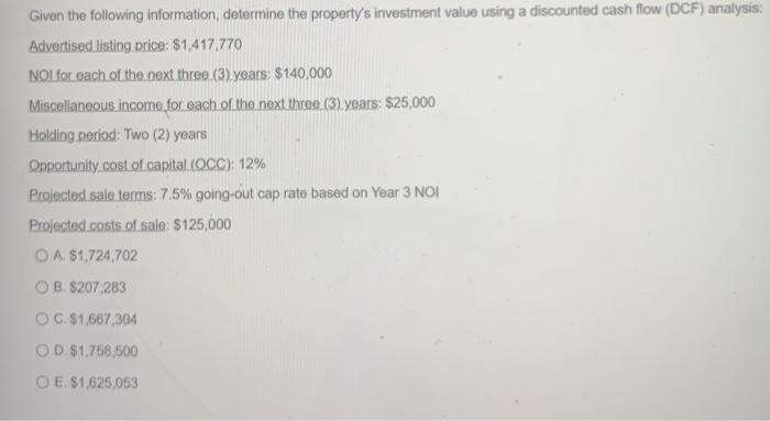 Solved Given the following information, determine the | Chegg.com