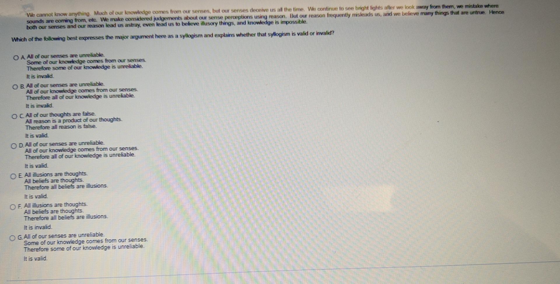 Which of the following is a flaw in the argument