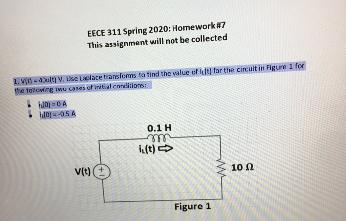 Solved EECE 311 Spring 2020: Homework #7 This assignment | Chegg.com