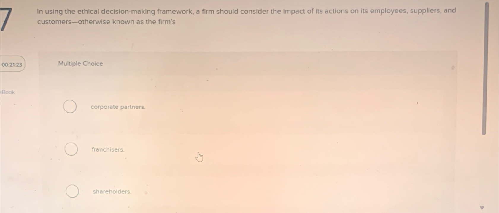 Solved In using the ethical decision-making framework, a | Chegg.com