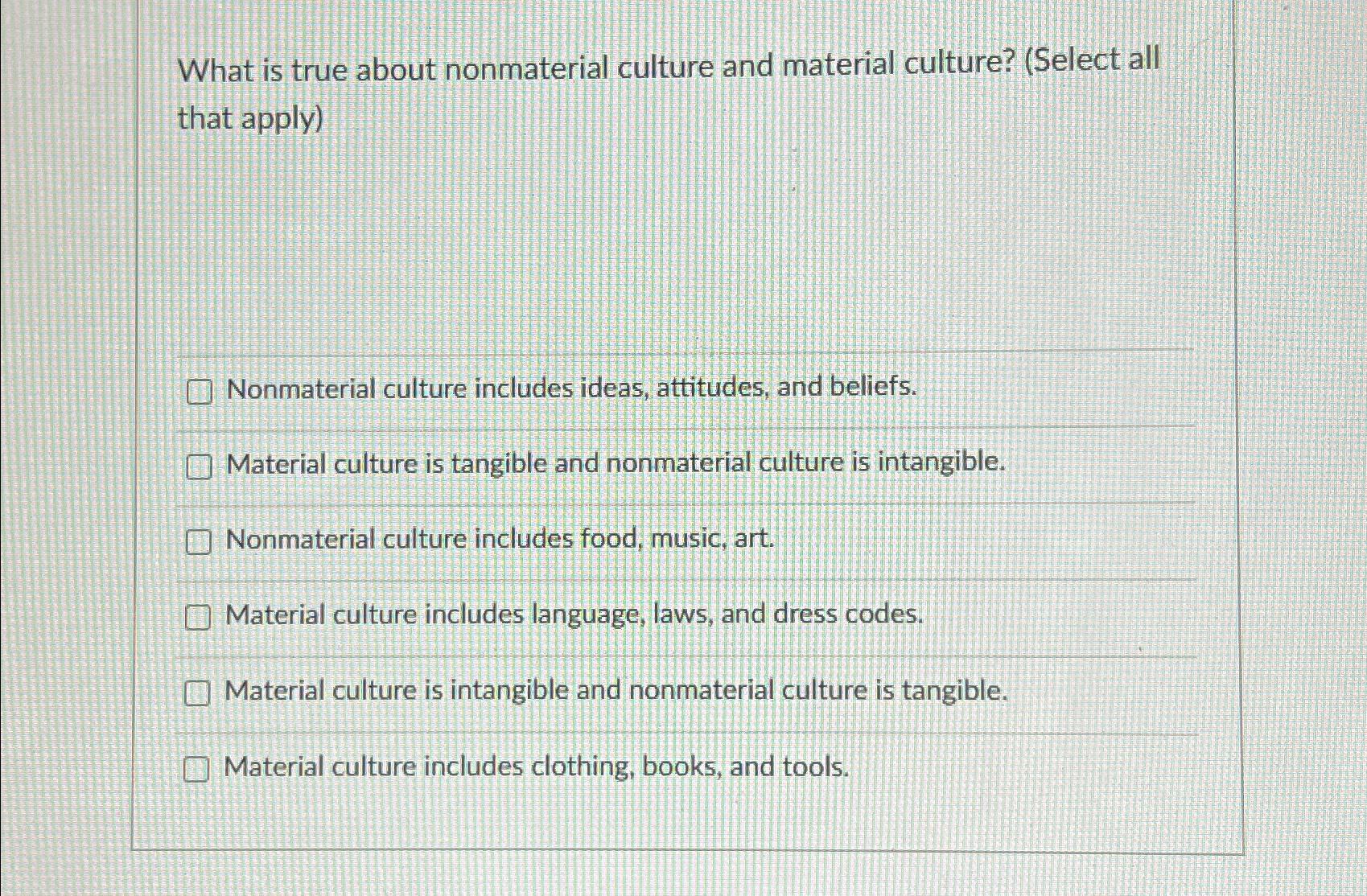 solved-what-is-true-about-nonmaterial-culture-and-material-chegg