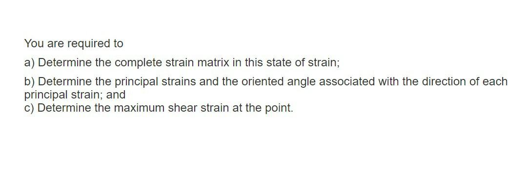 Solved You are required to a) Determine the complete strain | Chegg.com