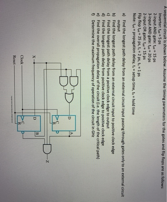 Solved A sequential circuit is shown below. Assume the | Chegg.com