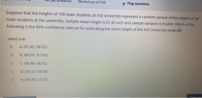 Solved Wut Yet Answered Marked Out Of 5 00 Flag Question Chegg Com