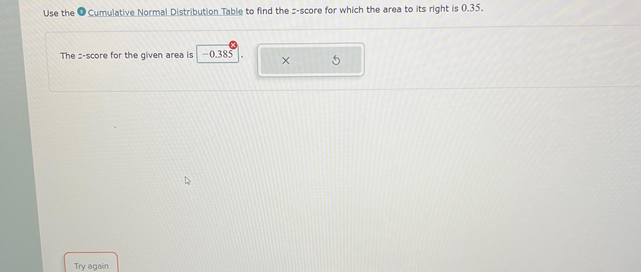 Solved use the o cumulative normal distribution table to chegg