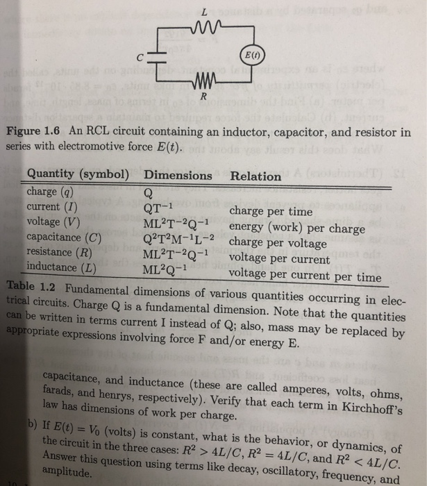 Solved A Units In Rhe Mks System Of Units Time Is Meas Chegg Com