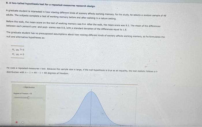 Solved This is a test. Use the Distributions tool to find | Chegg.com