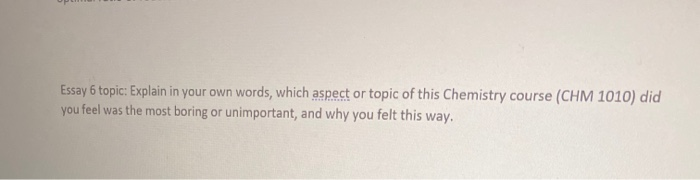 Importance of chemistry essays image