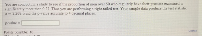 Solved You are conducting a study to see if the proportion | Chegg.com