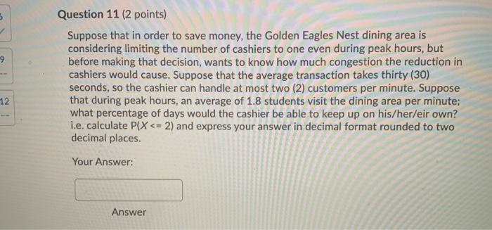 Solved Question 8 (2 points) Suppose that in order to save | Chegg.com