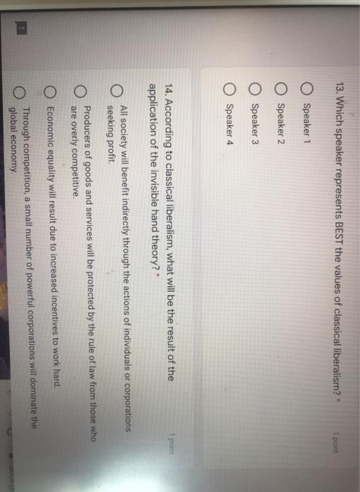 Solved Use the following information to answer question 13. | Chegg.com