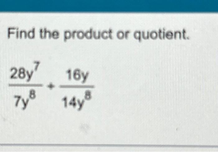 the quotient of 8 and y