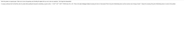 Solved Solve this problem on separate paper. Make sure to | Chegg.com