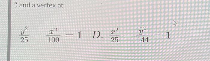 Solved Question 7 (5 points) Find the equation of the | Chegg.com