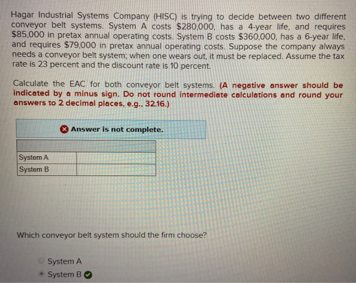 Solved Hagar Industrial Systems Company (HISC) Is Trying To | Chegg.com