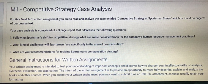 Competitive strategy at sportsman shoes case study image