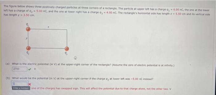 Solved The Figure Below Shows Three Positively Charged | Chegg.com