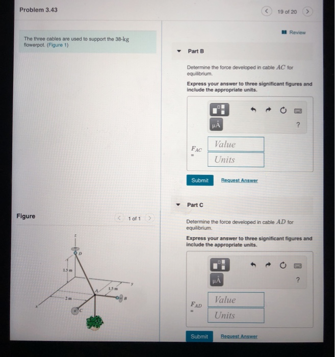 Solved Force Vector Directed along a Line Review | Chegg.com