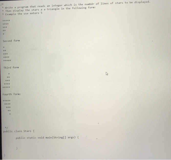 Solved so the answer should be in Java .The question is the | Chegg.com