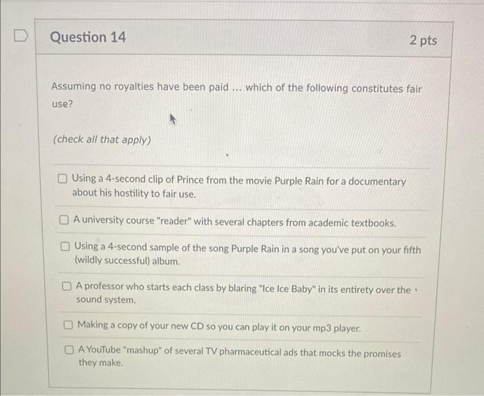 Assuming no royalties have been paid  which of the | Chegg.com