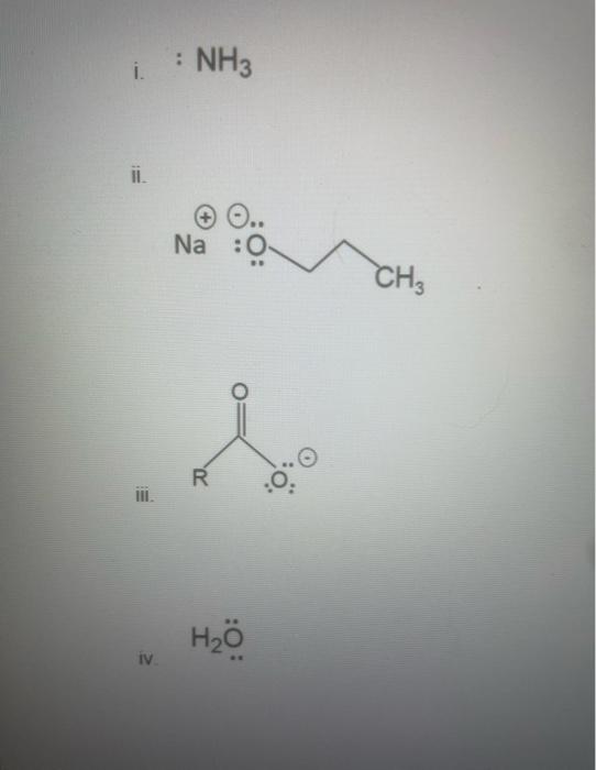 Solved List The Compounds In Order Of Decreasing Basicity