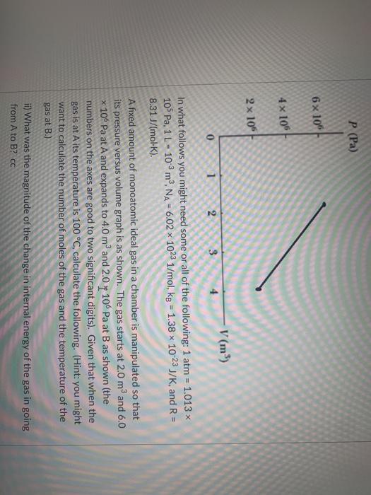 Solved P Pa 6x109 4x 106 2 X 106 V m 0 1 2 3 In What Chegg