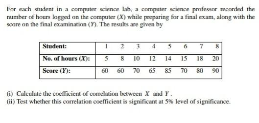 Solved For each student in a computer science lab, a | Chegg.com