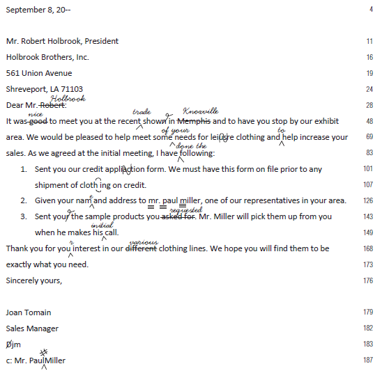 Solved: DIRECTIONS:Format the business letter shown below in block ...