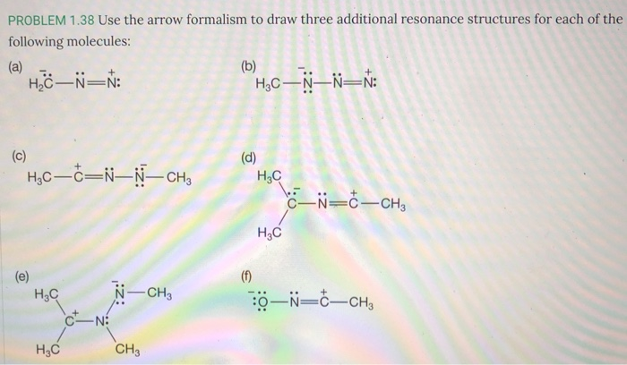 Solved Problem 1 38 Use The Arrow Formalism To Draw Three Chegg Com