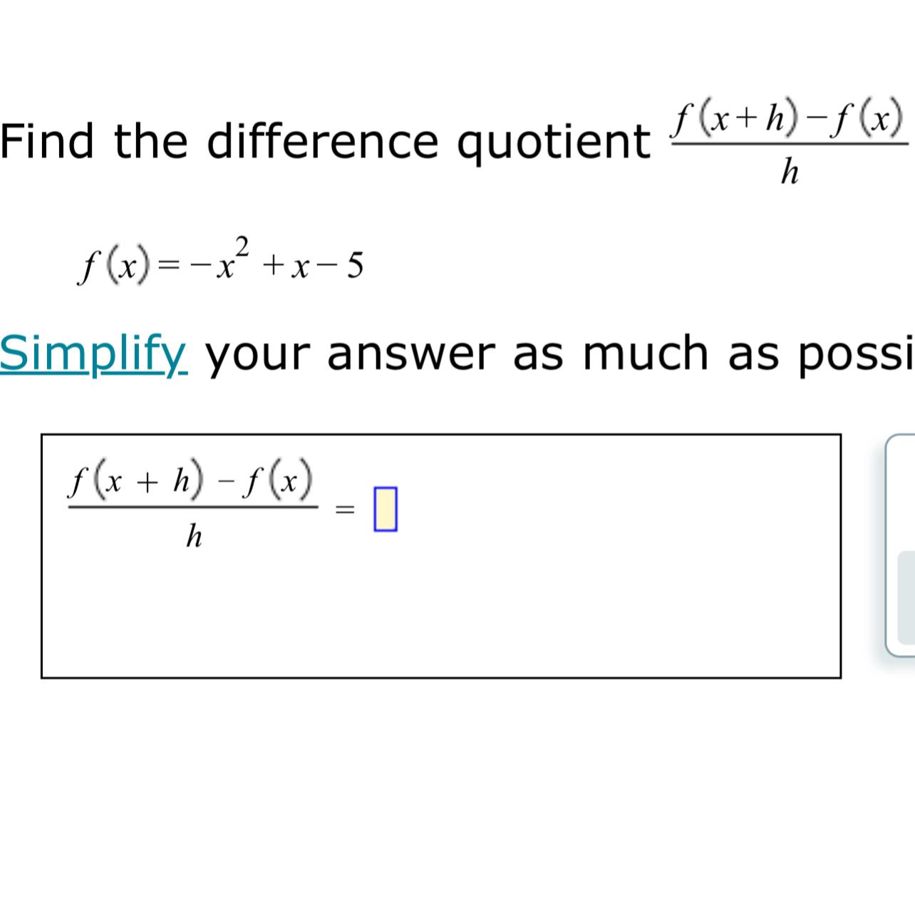 Find the difference deals quotient