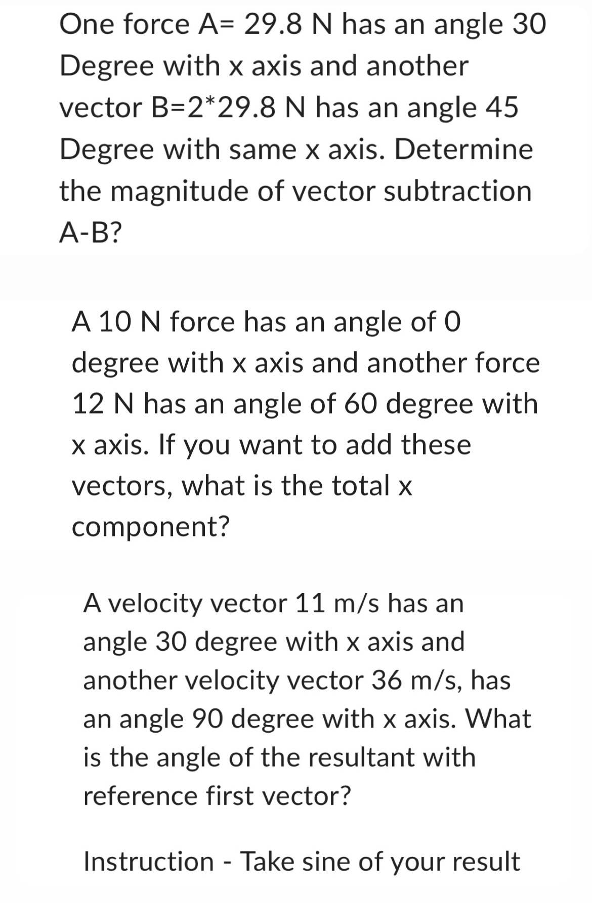 Solved Please answer all 3 ﻿parts and make sure to maintain | Chegg.com
