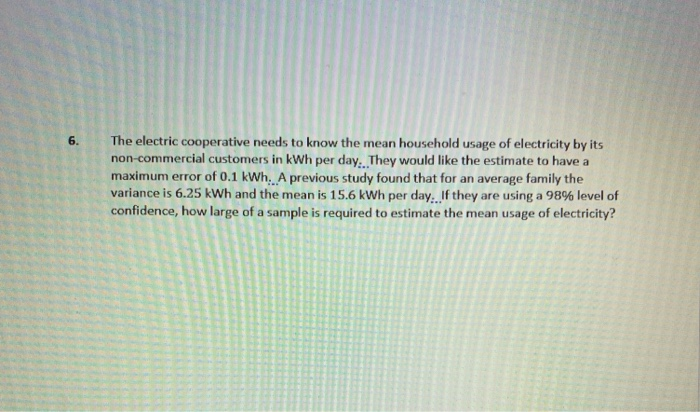 solved-the-electric-cooperative-needs-to-know-the-mean-chegg